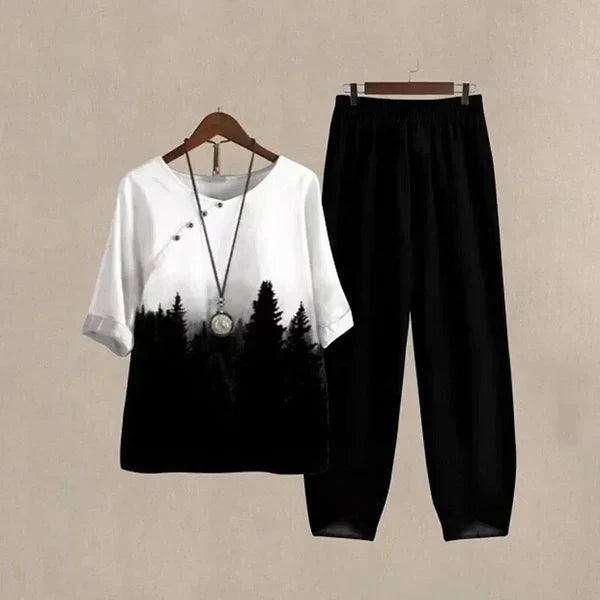 Lilou - Completo camicia e pantaloni comodo ed elegante