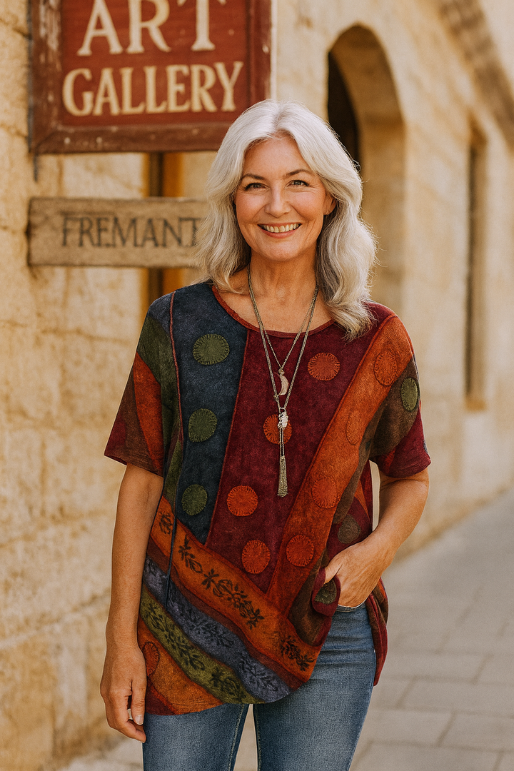 Calla – Top boho elegante