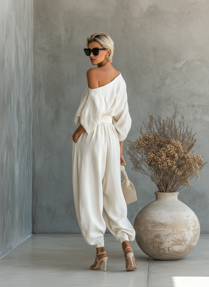 Lisa | Set composto da top e pantaloni a zampa
