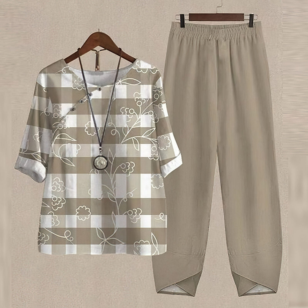 Lilou - Completo camicia e pantaloni comodo ed elegante