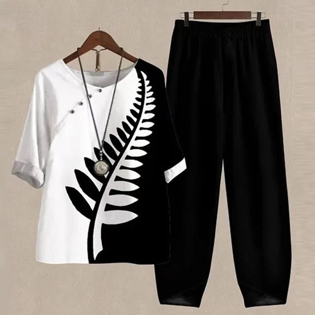 Lilou - Completo camicia e pantaloni comodo ed elegante