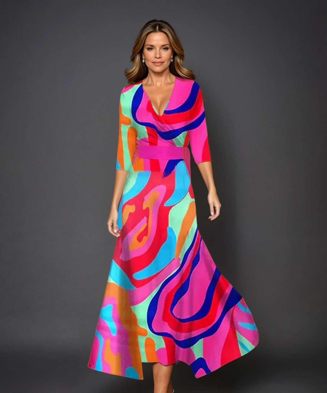 Aria™ | Abito elegante con stampa floreale