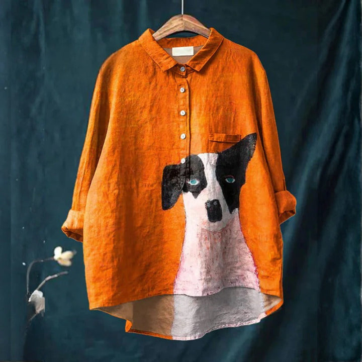 Marcelline™ | Camicia con illustrazioni di cani