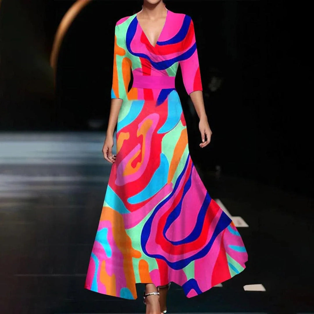 Aria™ | Abito elegante con stampa floreale